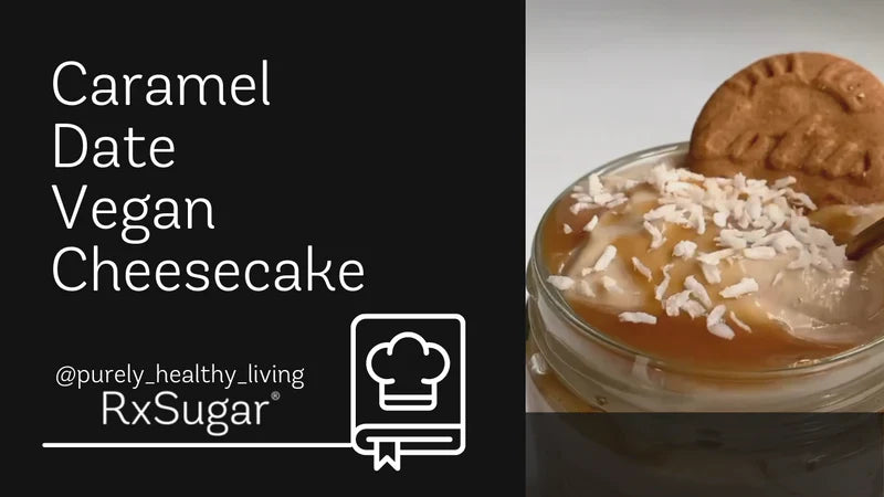 Caramel Date Vegan Cheesecake by @purely_healthy_living on Instagram