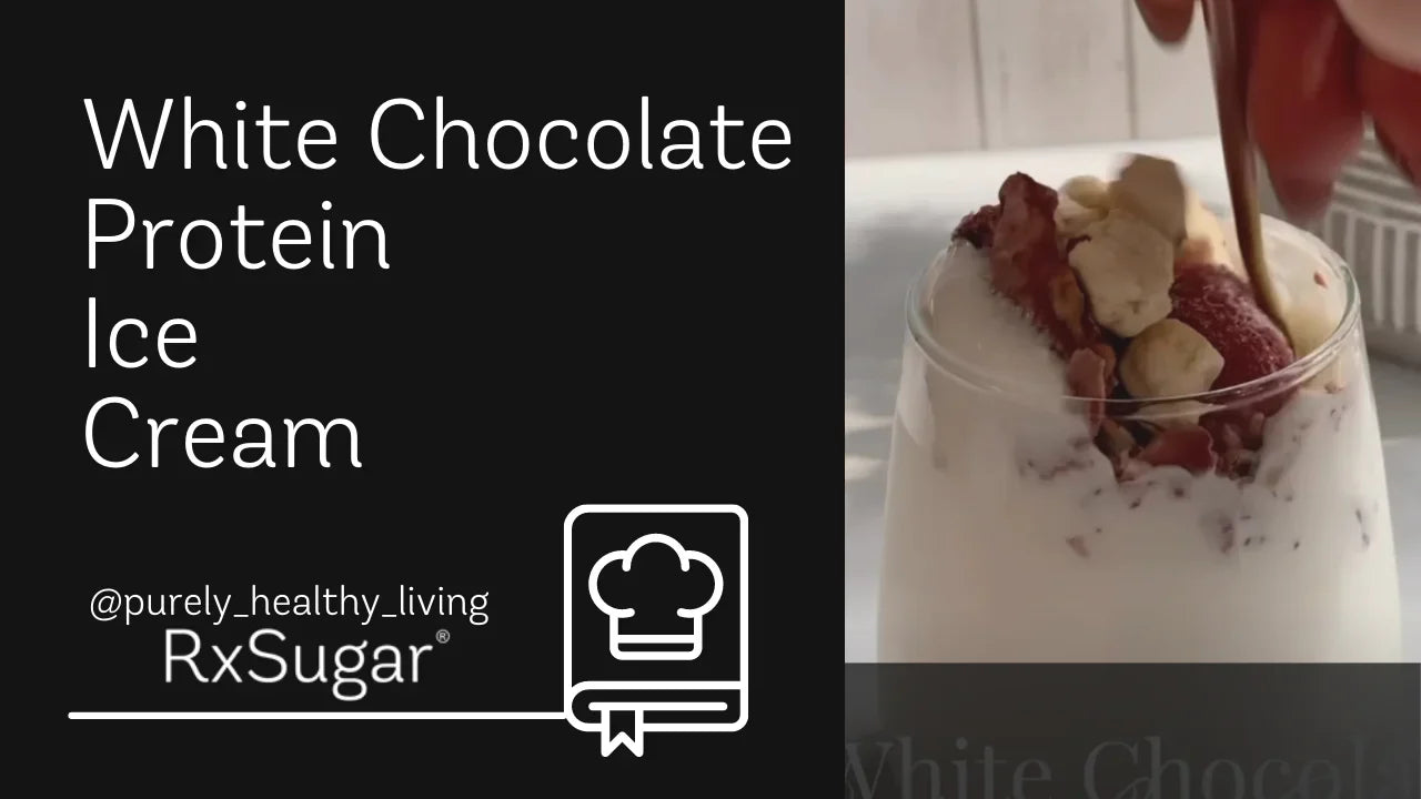 White Chocolate Protein Ice Cream by @purely_healthy_living on Instagram