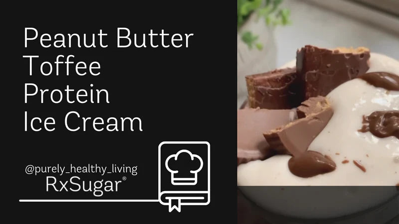 Peanut Butter Toffee Protein Ice Cream by @purely_healthy_living