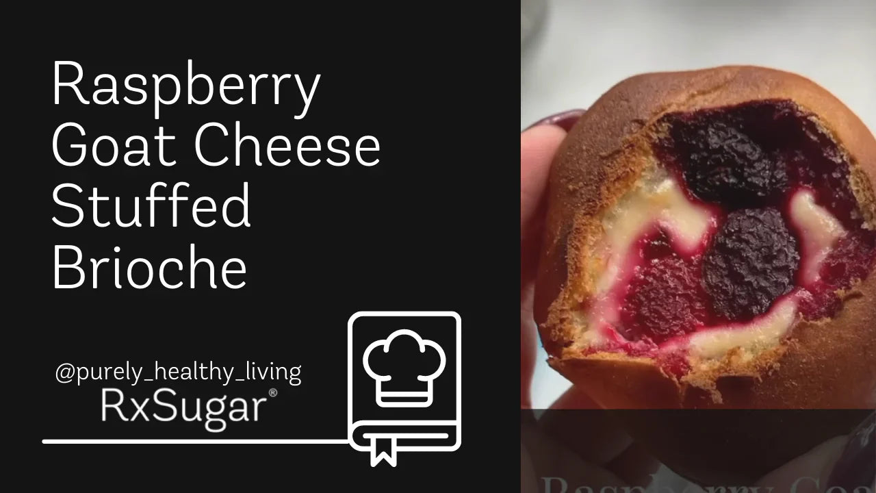 Raspberry Goat Cheese Stuffed Brioche by @purely_healthy_living on Instagram