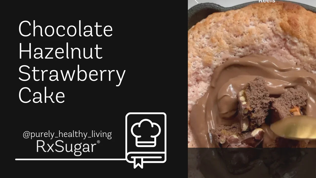 Chocolate Hazelnut Strawberry Cake by @purely_healthy_living