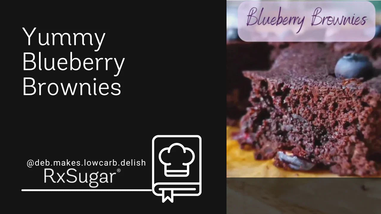 Blueberry Brownies by @deb.makes.lowcarb.delish on Instagram