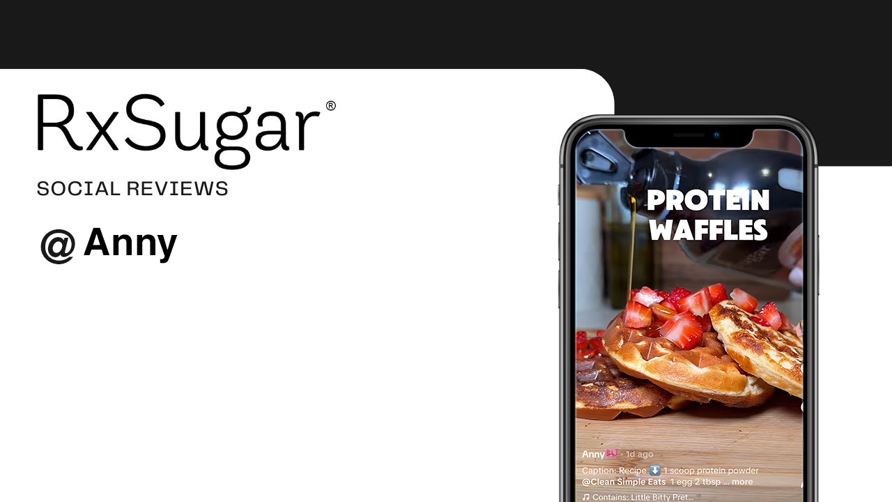 Strawberry Protein Waffles by @Anny