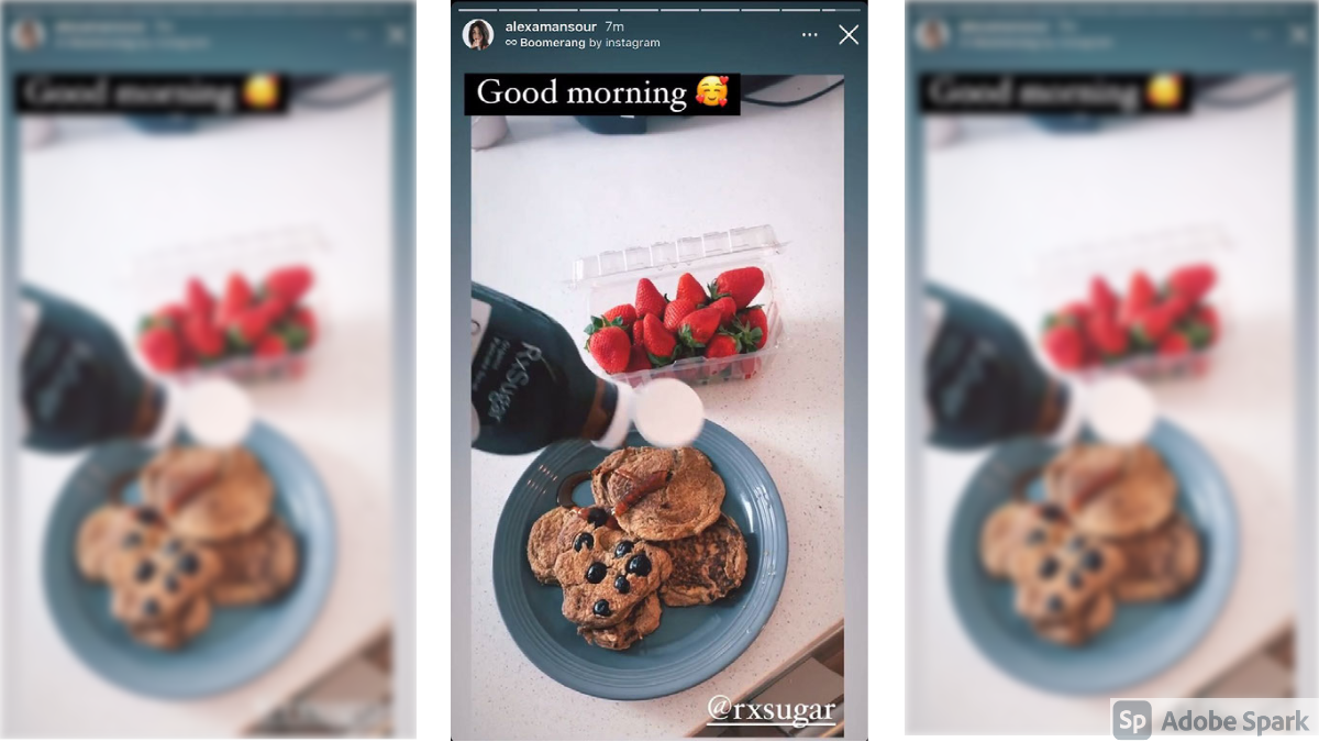 Alexa Mansour Loving Her RxSugar Organic Pancake Syrup