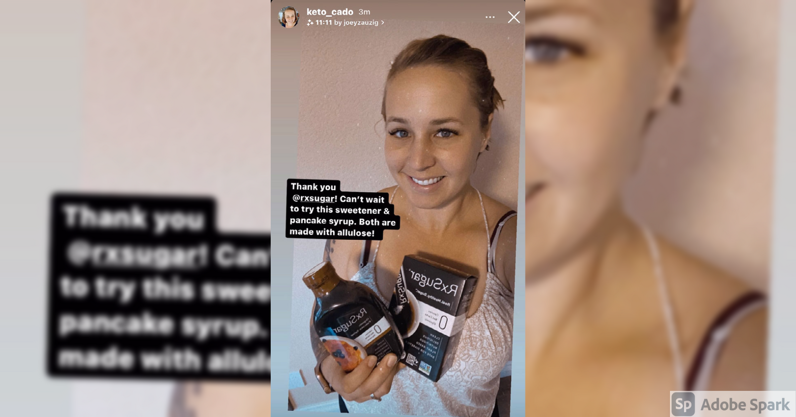 KetoCado Excited About Her New RxSugar Package