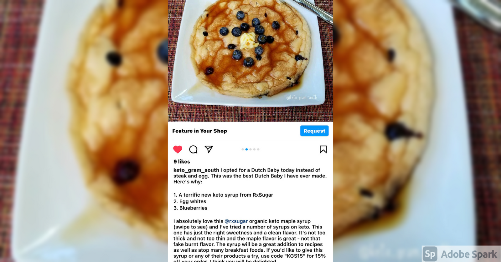 Ketogramsouth Loving Her RxSugar Organic Pancake Syrup