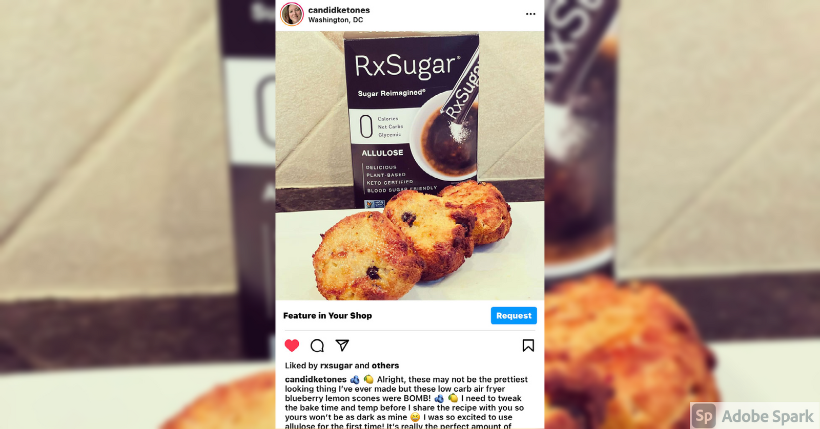 Candidketones Loving Her RxSugar Organic Pancake Syrup On Her Waffles