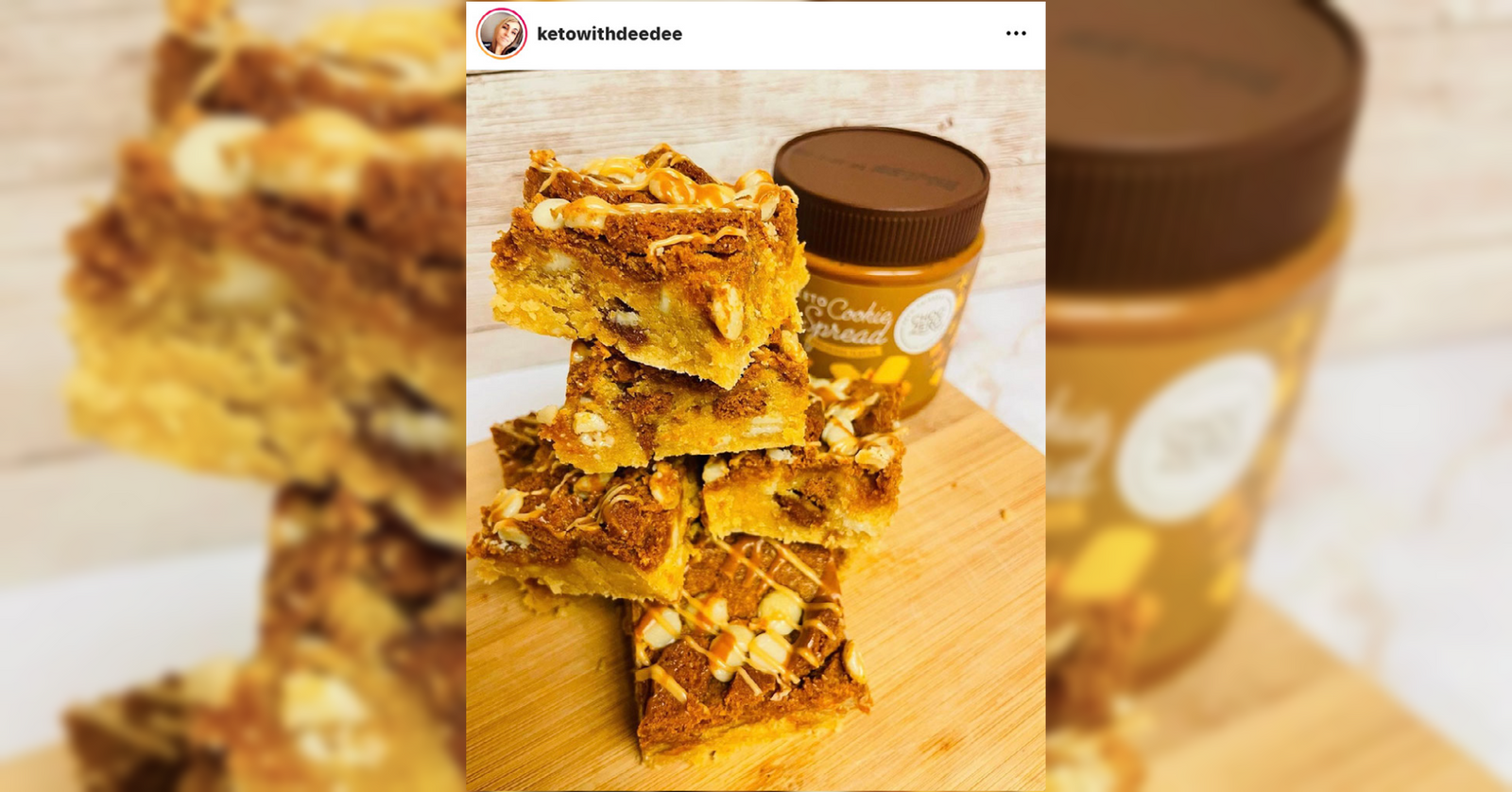 KetoWithDeeDee's RxSugar Cookie Butter Blondies Dessert