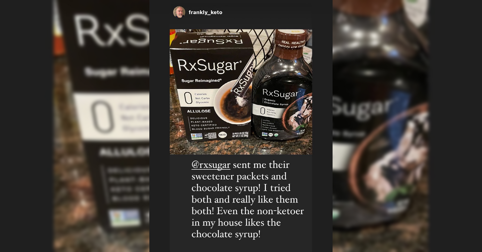 Frankly Keto Loving His New RxSugar