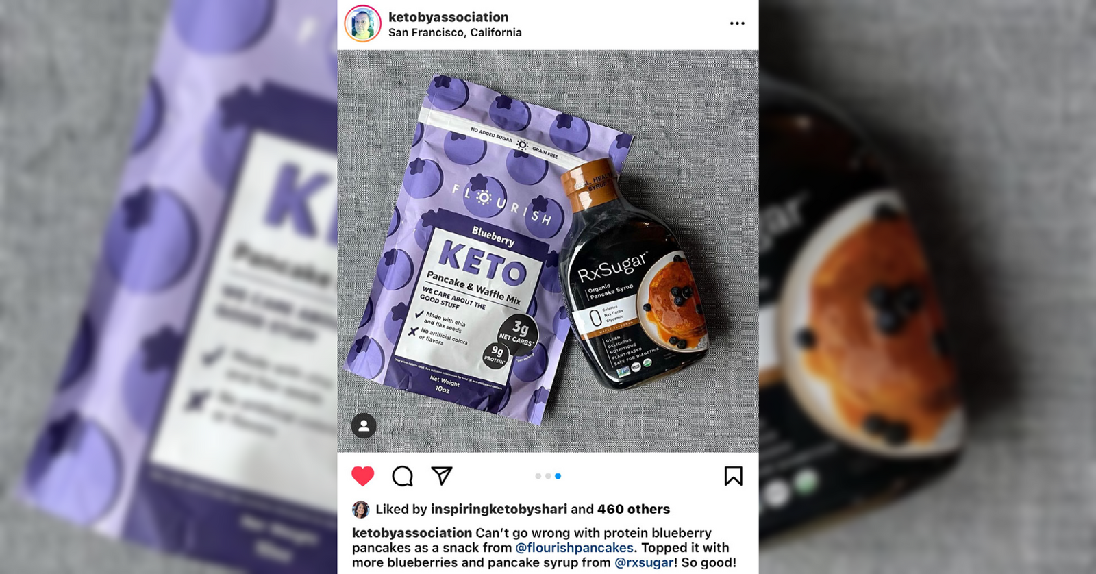 Ketobyassociation Loving Her RxSugar Organic Pancake Syrup On Her Morning Stack!