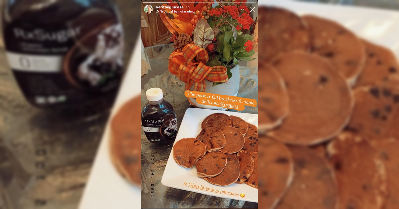 Keritheglucose Using Her RxSugar In Her Perfect Fall Breakfast!