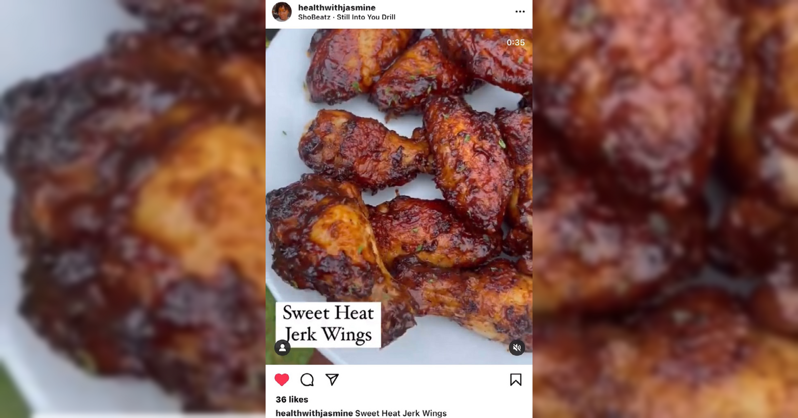 Health With Jasmine Using RxSugar Liquid In Her Sweet Heat Chicken Wings