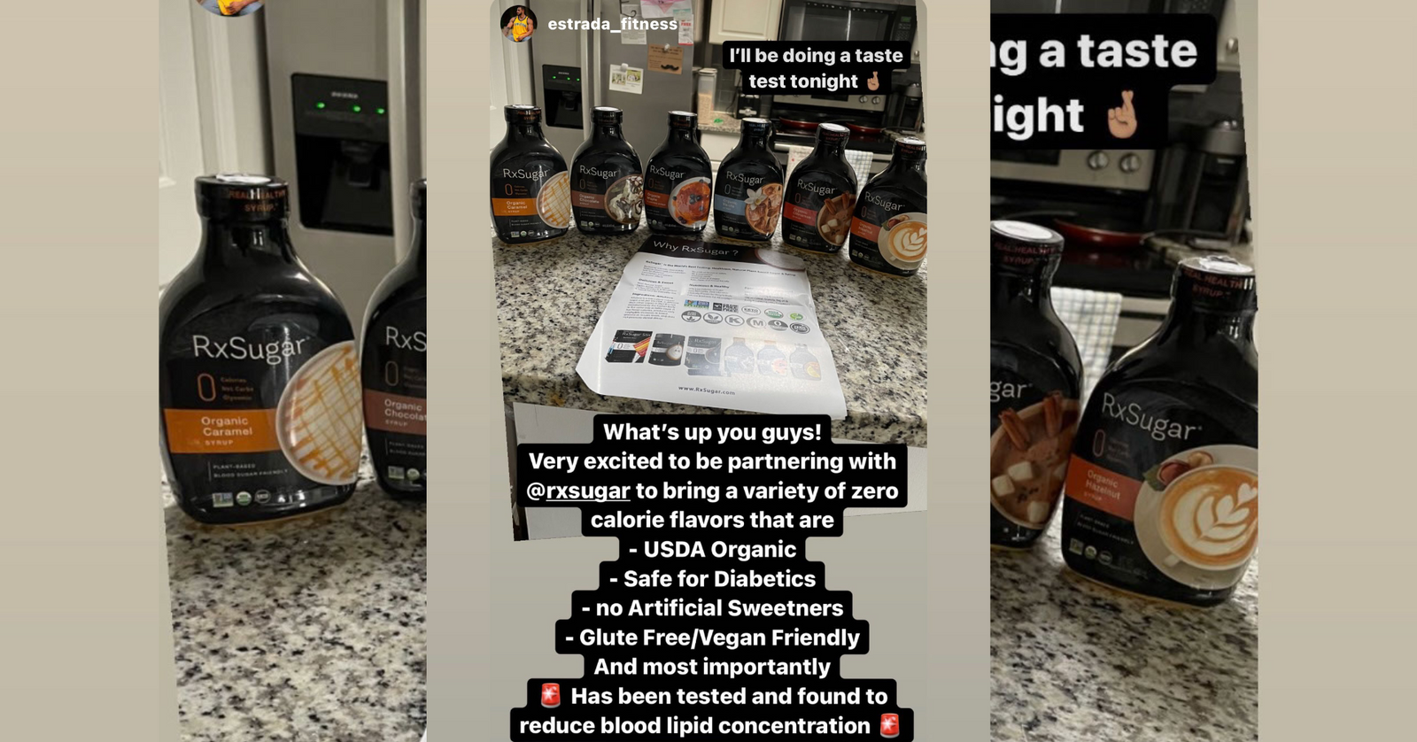 Estrada Fitness Excited About His New RxSugar Package