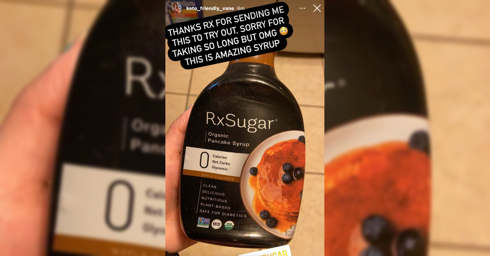 Keto Friendly Vane Loving Her RxSugar Organic Maple Syrup