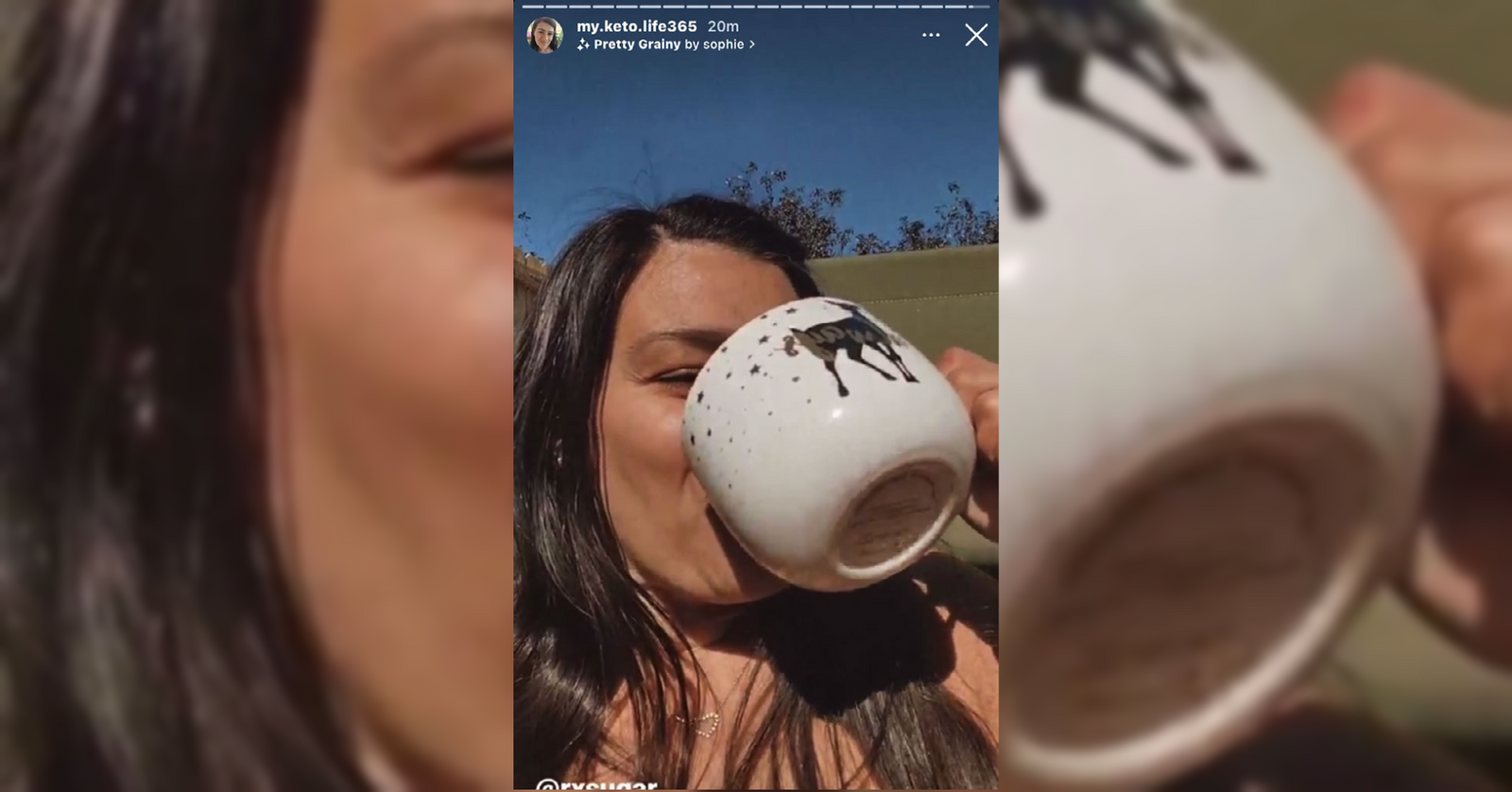 My Keto Life 365 Loving Her Hazelnut Syrup In Her Coffee