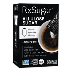 RxSugar 30 Sticks, Keto, Paleo, Natural Sugar, Non-GMO, 0 Calories