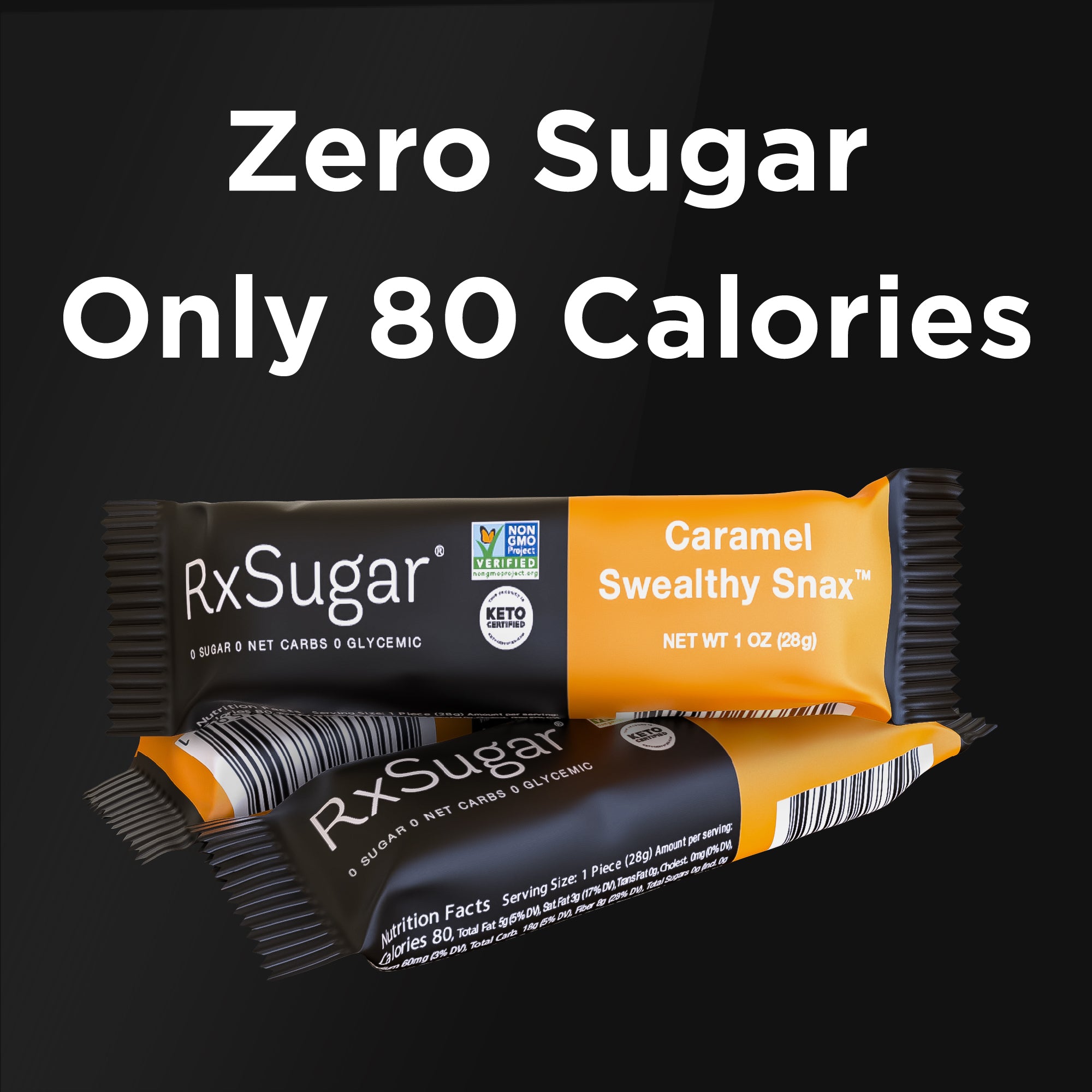 RxSugar Caramel Swealthy Snax front